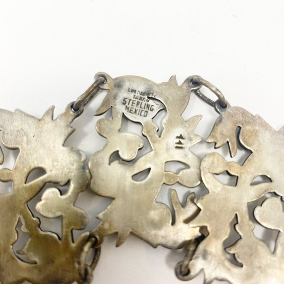 548 Vintage Los Castillo 441 Mexican silver bracelet - Picture 5 of 7